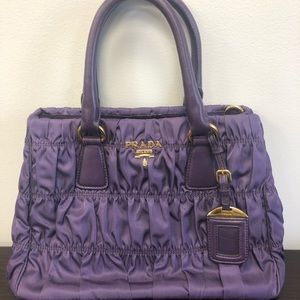 Never Used Authentic PRADA Hand Bag - Purple